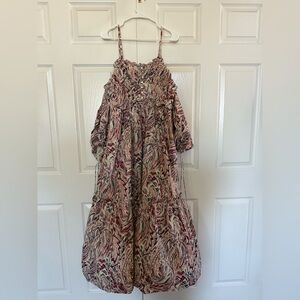 House of Harlow 1960 Teresa Purple Smocked Dress